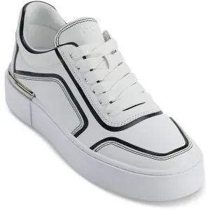 Womens Lace-Up Leather Casual And Fashion Sneakers