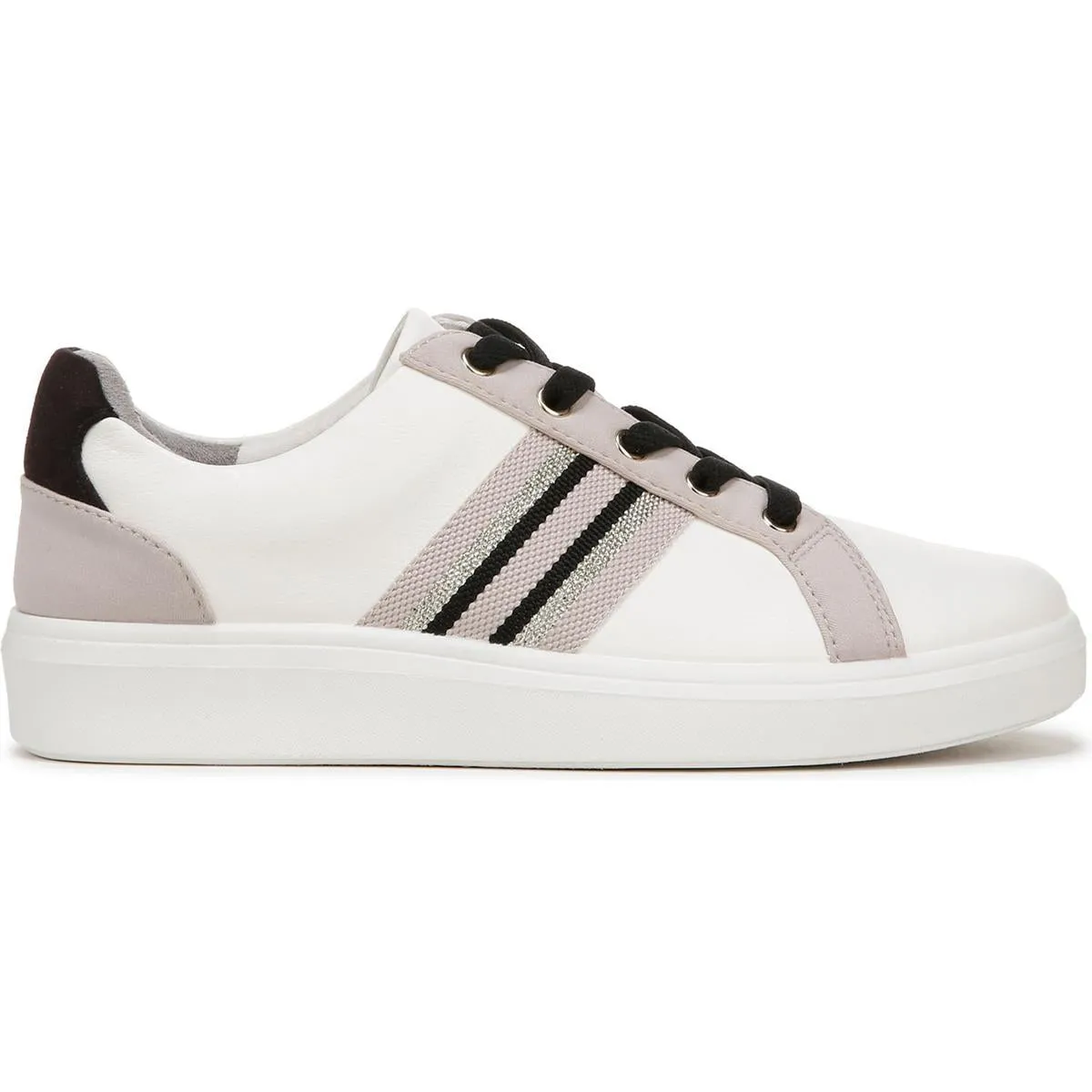 Womens Lace-Up Man Made Casual And Fashion Sneakers