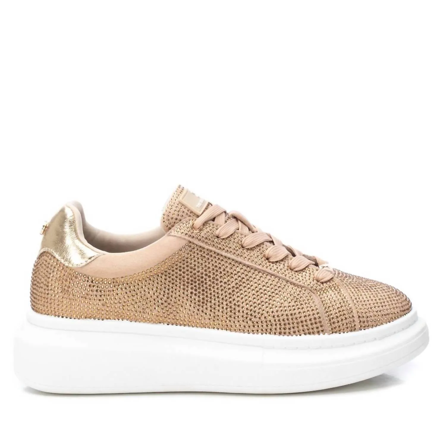 Women's Lace-Up Sneakers In Beige