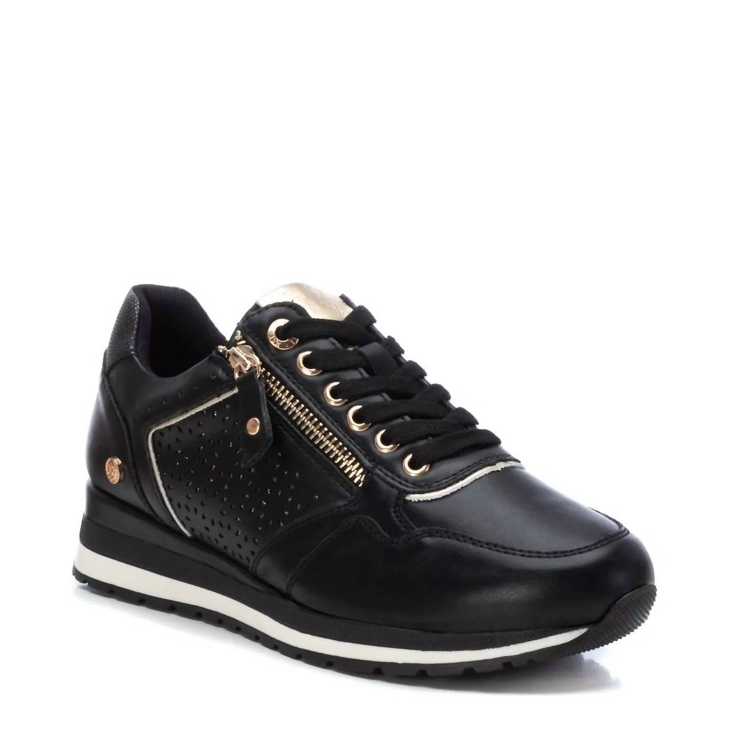 Women's Lace-Up Sneakers In Black