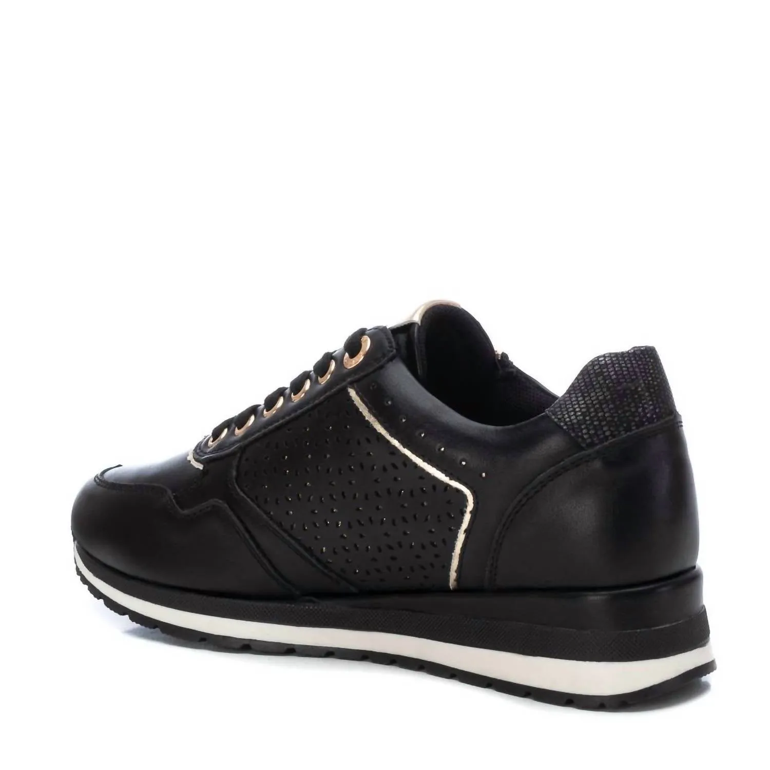 Women's Lace-Up Sneakers In Black
