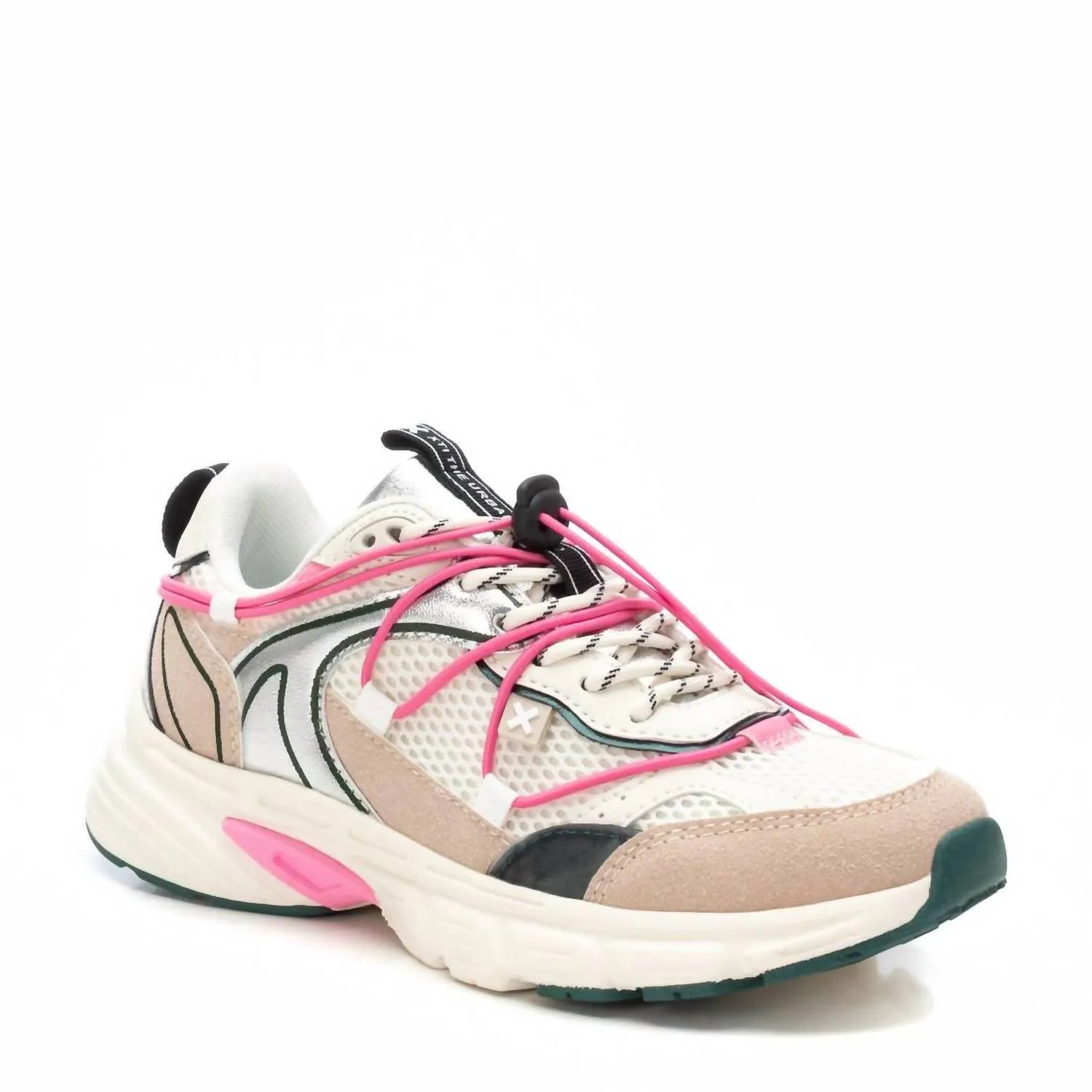Women's Lace-Up Sneakers In Nude