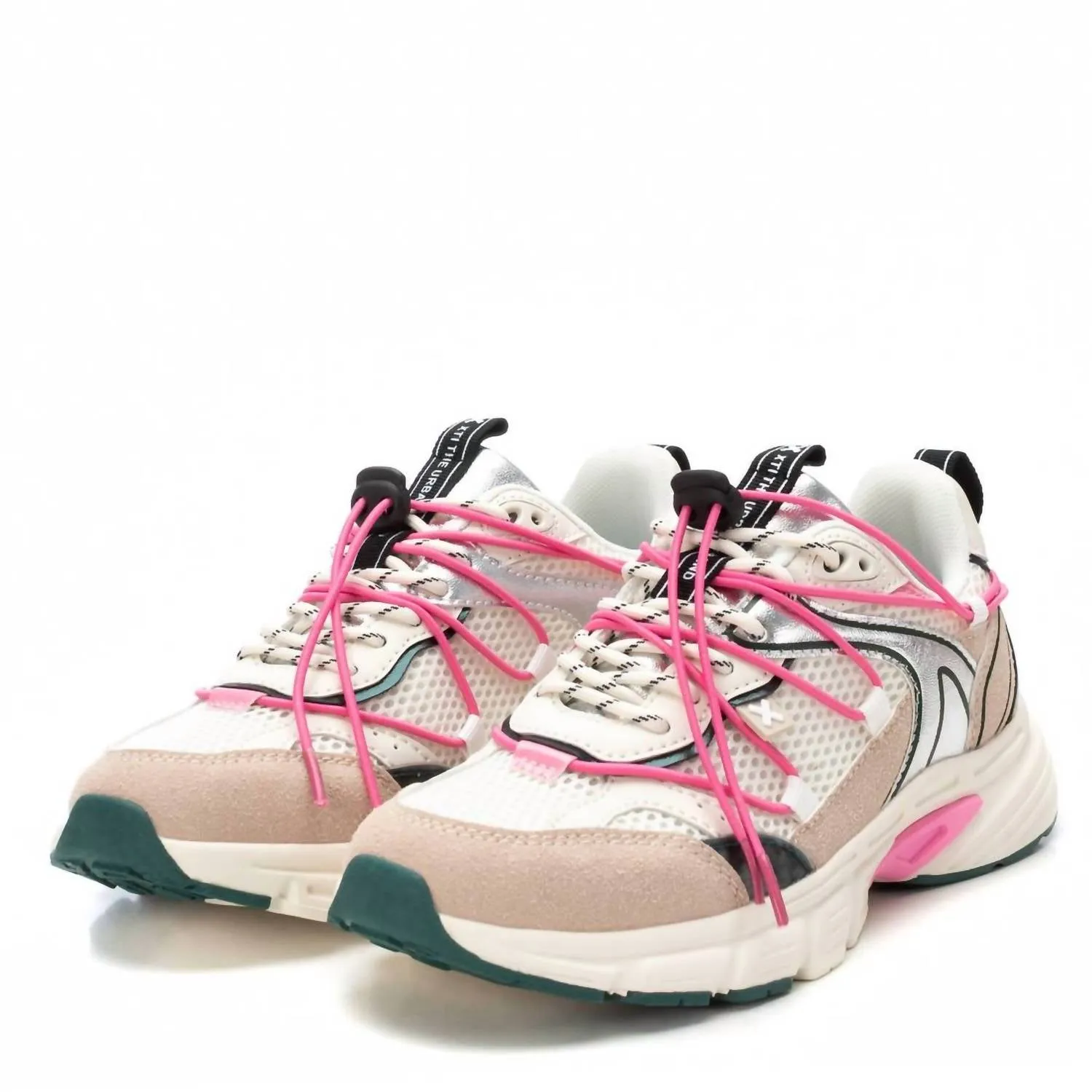 Women's Lace-Up Sneakers In Nude