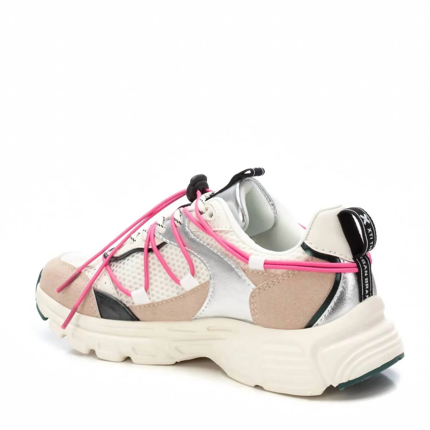 Women's Lace-Up Sneakers In Nude
