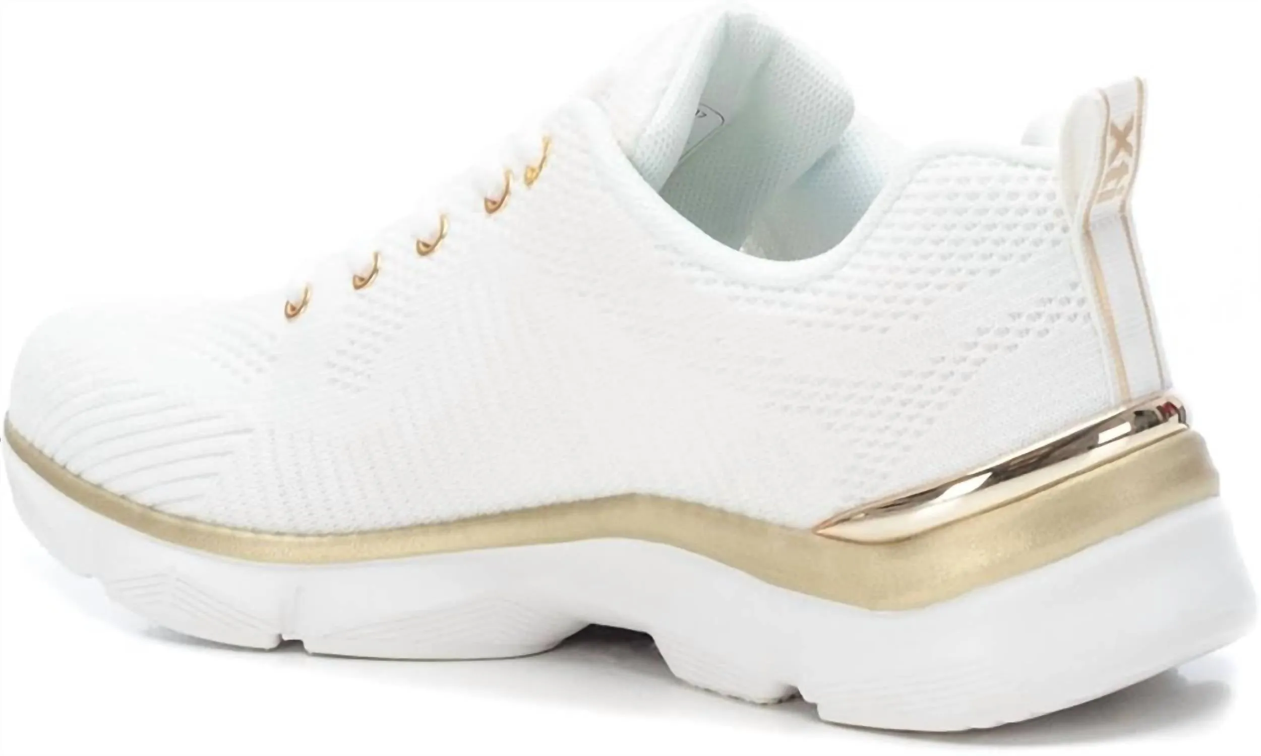 Women's Lace-Up Sneakers In White