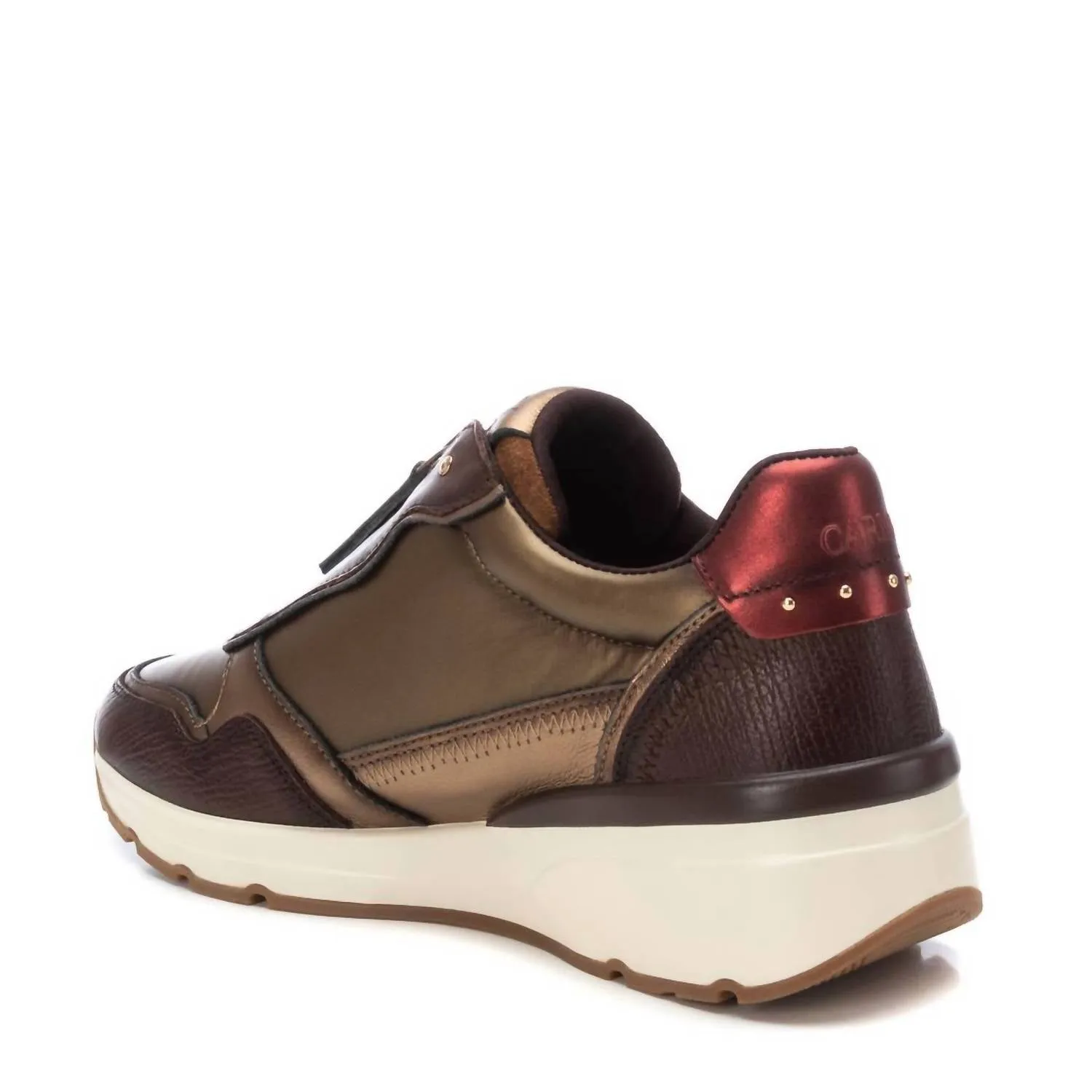 Women's Leather Sneakers In Brown