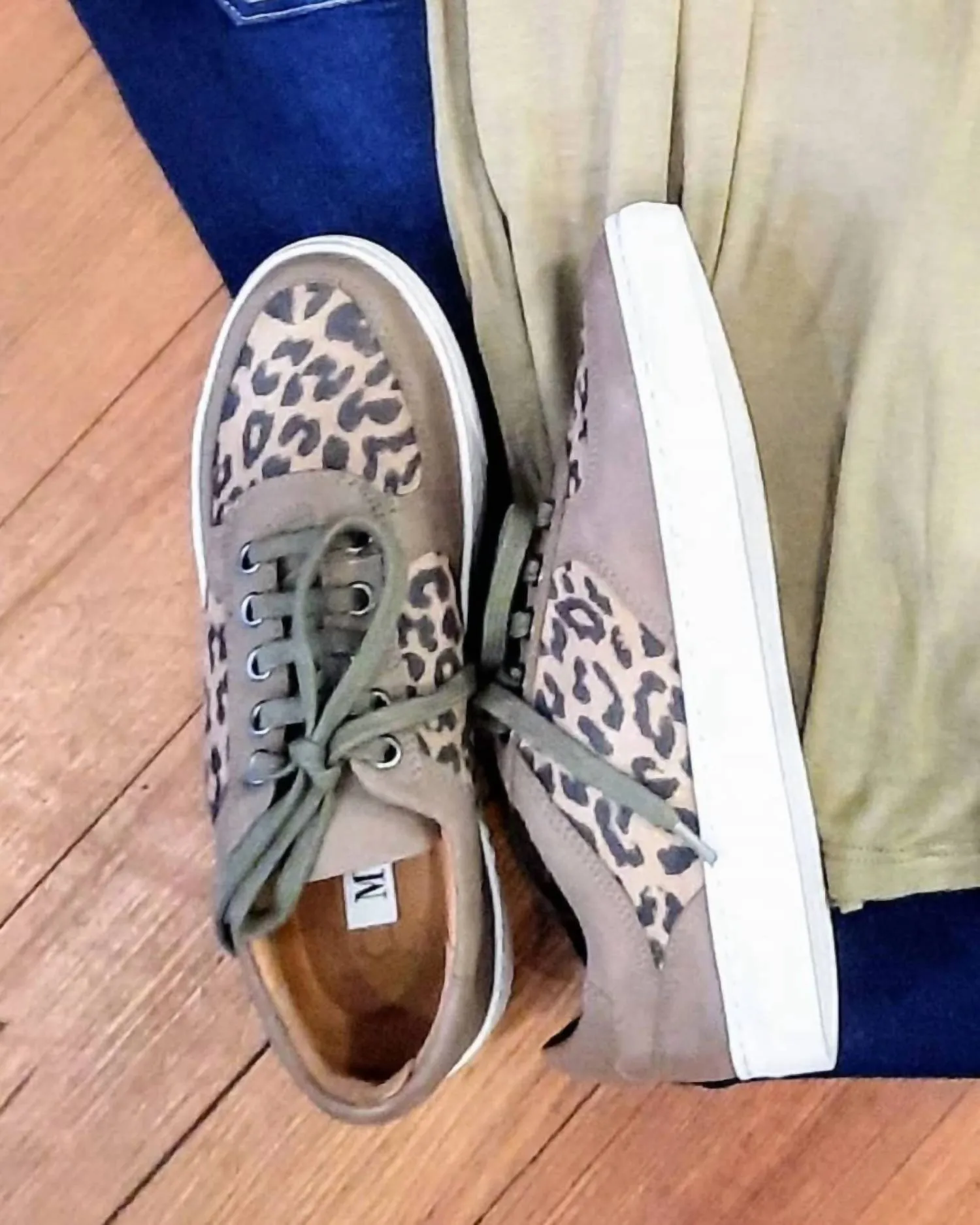 Women's Leather Sneakers In Leopard