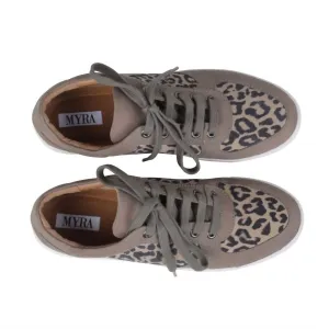 Women's Leather Sneakers In Leopard