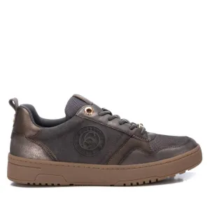 Women's Leather Trainers Sneakers In Grey