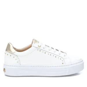 Women's Leather Trainers Sneakers In White