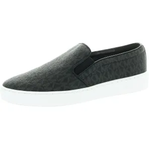 Womens Logo Faux Leather Casual And Fashion Sneakers