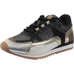 Womens Logo Knit Casual And Fashion Sneakers