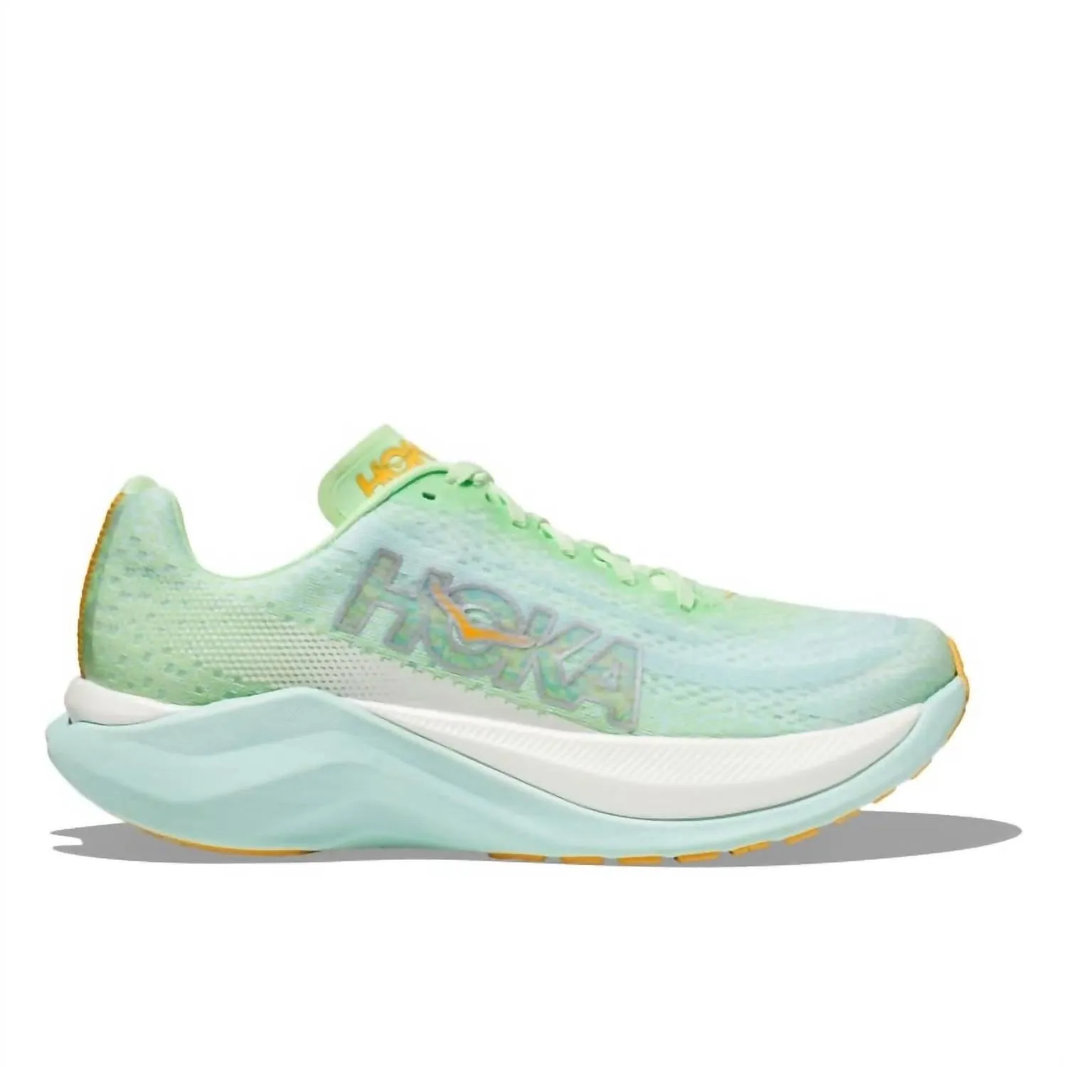 Women's Mach X Running Sneakers In Lime Glow/sunlit Ocean