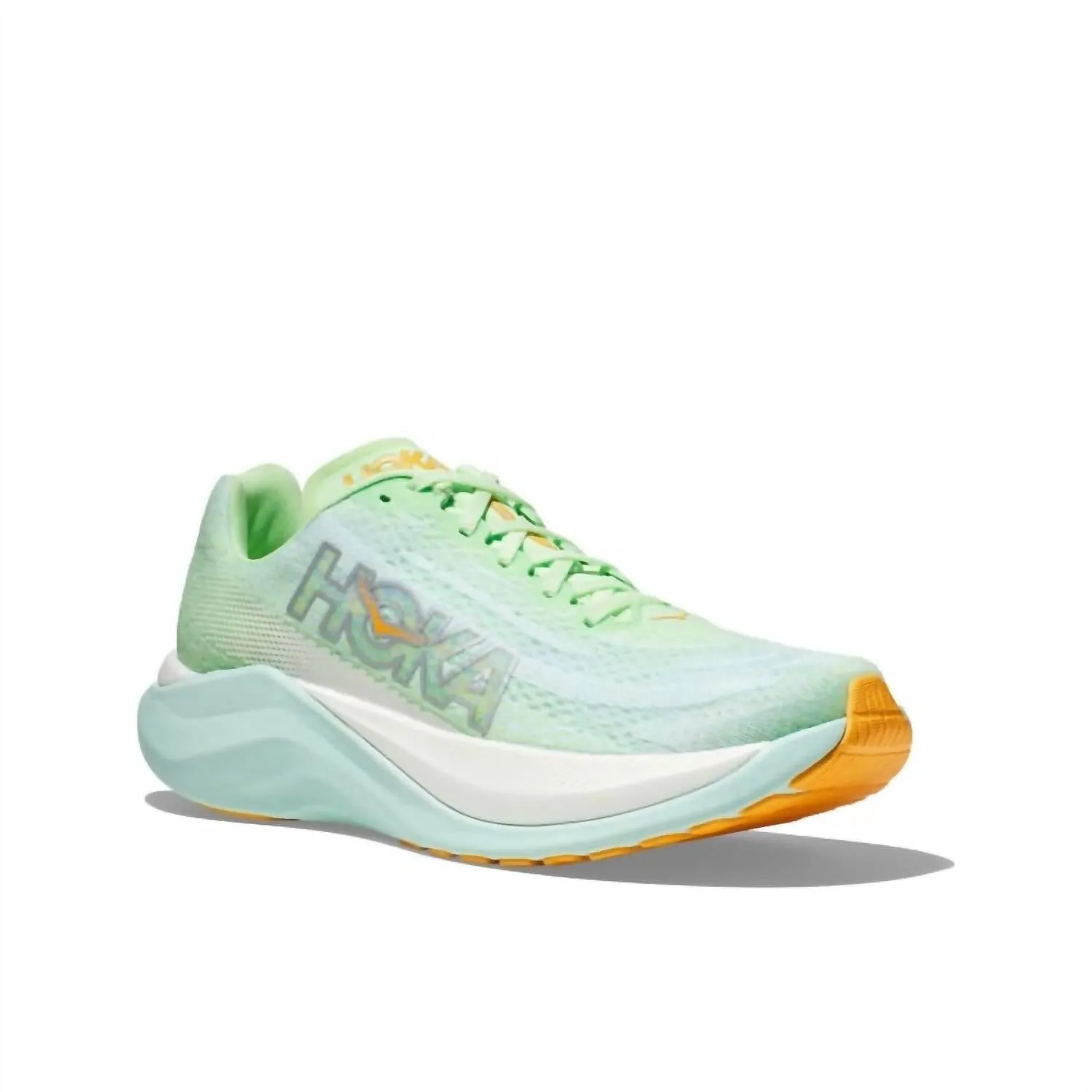 Women's Mach X Running Sneakers In Lime Glow/sunlit Ocean