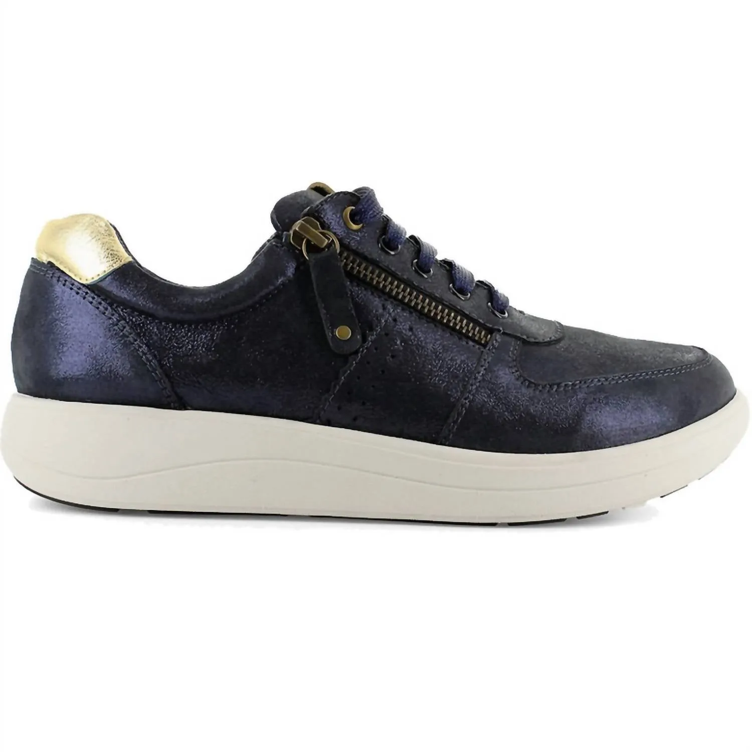 Women's Madison Sneakers - Wide In Navy Sparkle