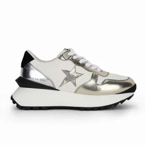 Women's Major Running Sneaker In Black/silver