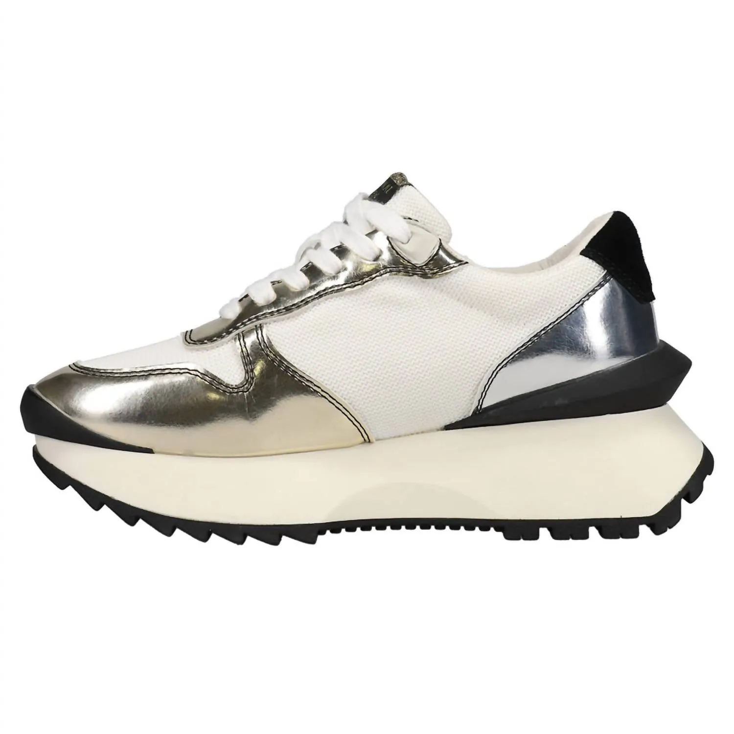 Women's Major Running Sneaker In Black/silver