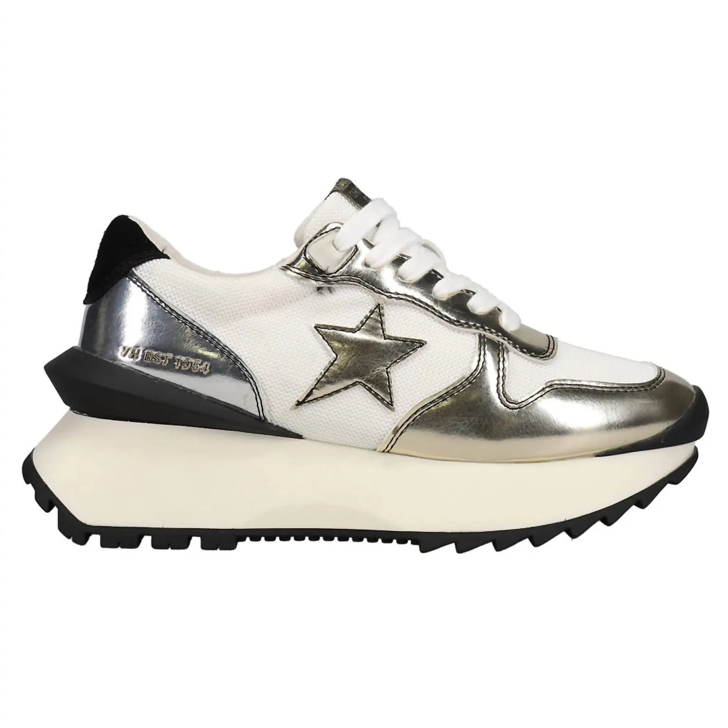 Women's Major Running Sneaker In Black/silver