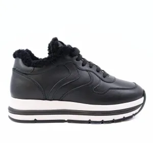 Women's Maran Fur Sneakers In Black