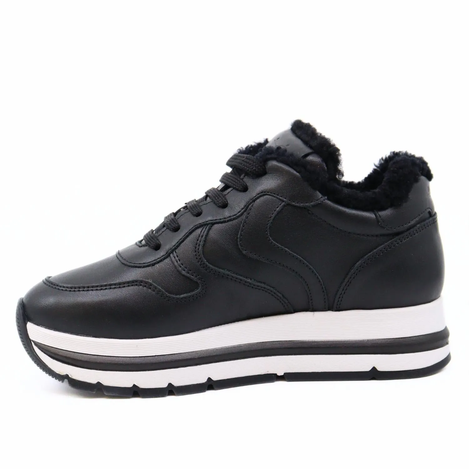Women's Maran Fur Sneakers In Black
