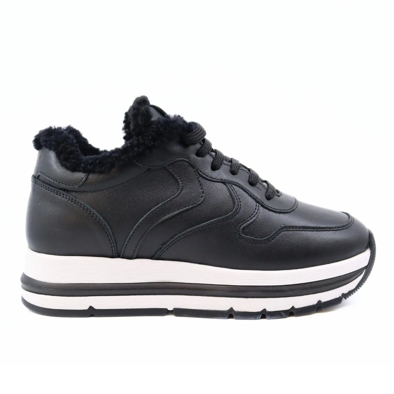Women's Maran Fur Sneakers In Black