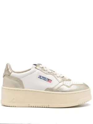 Women's Medalist Low Platform Sneakers In Wht/platinum
