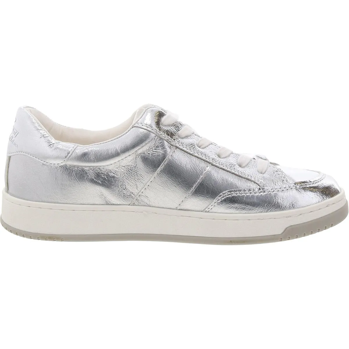Womens Metallic Faux Leather Casual And Fashion Sneakers