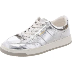 Womens Metallic Faux Leather Casual And Fashion Sneakers