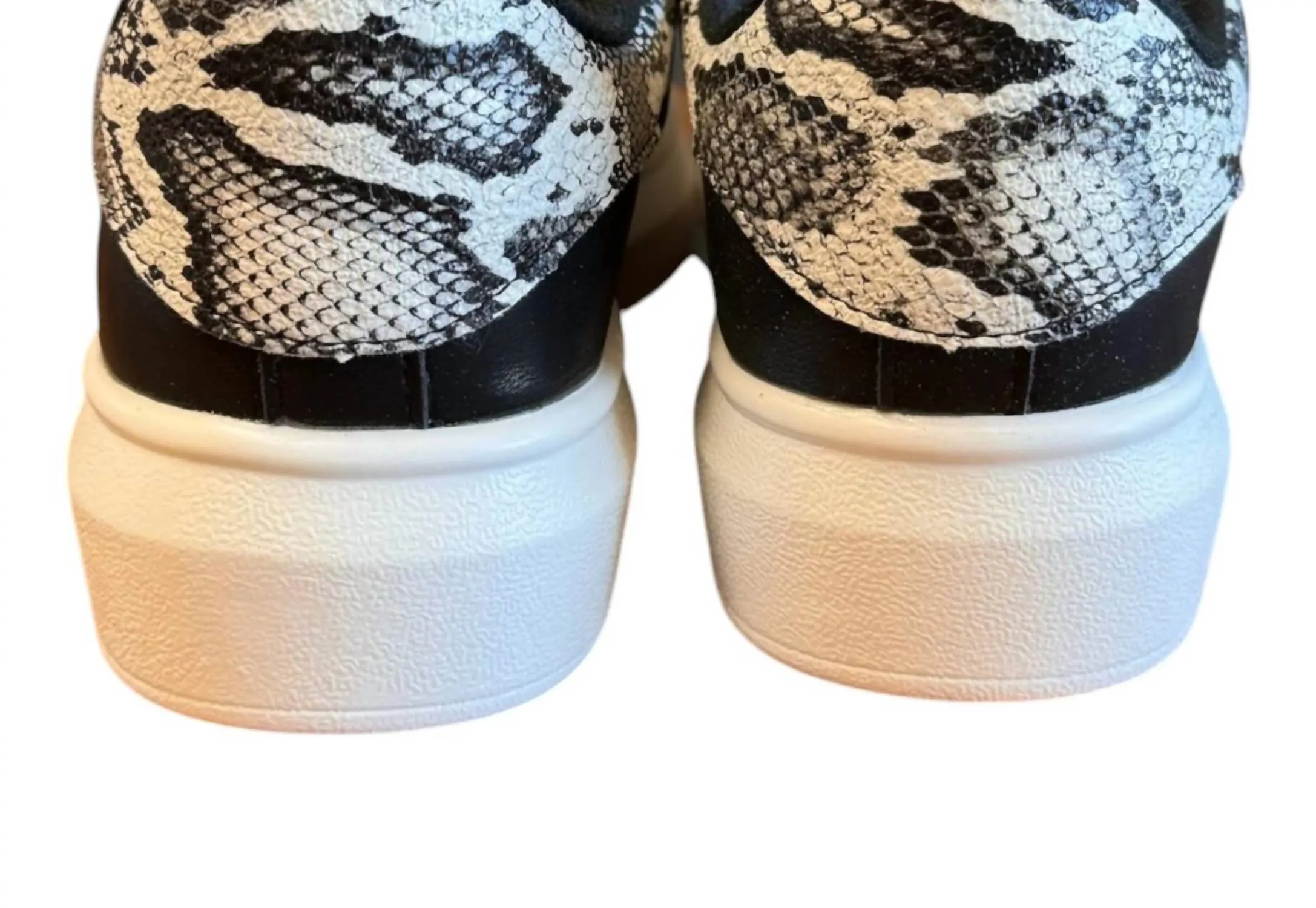 Women's Miki Snake Sneakers In Black