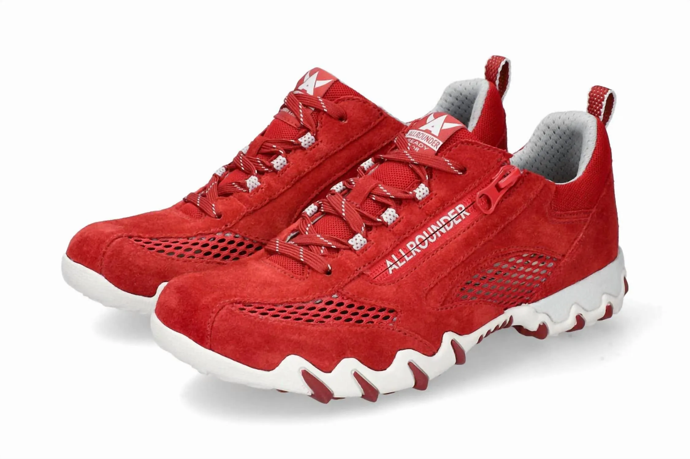 Women's Naira Rugged Zip-Up Oxford Shoes In Chili Pepper Red
