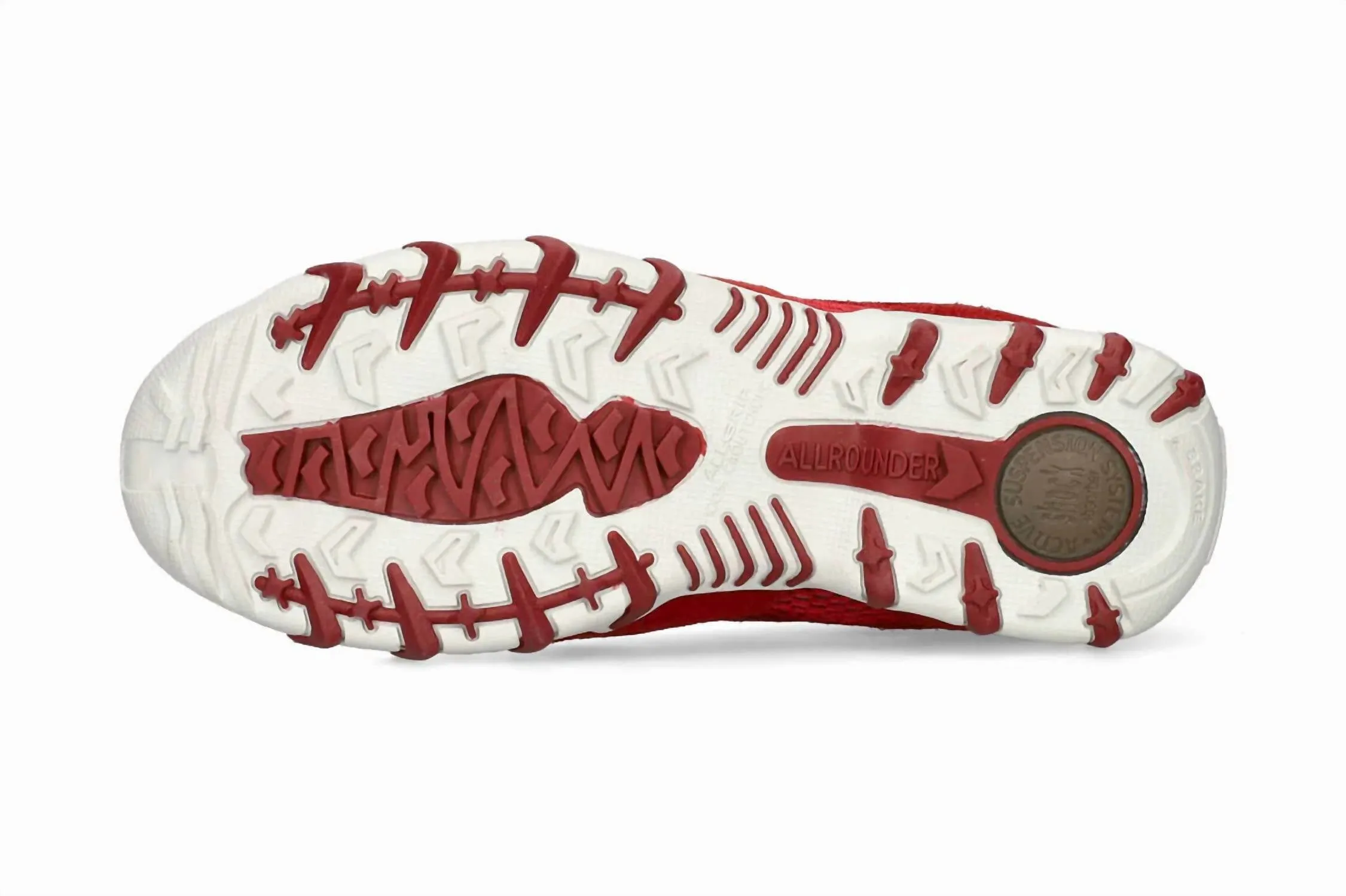 Women's Naira Rugged Zip-Up Oxford Shoes In Chili Pepper Red