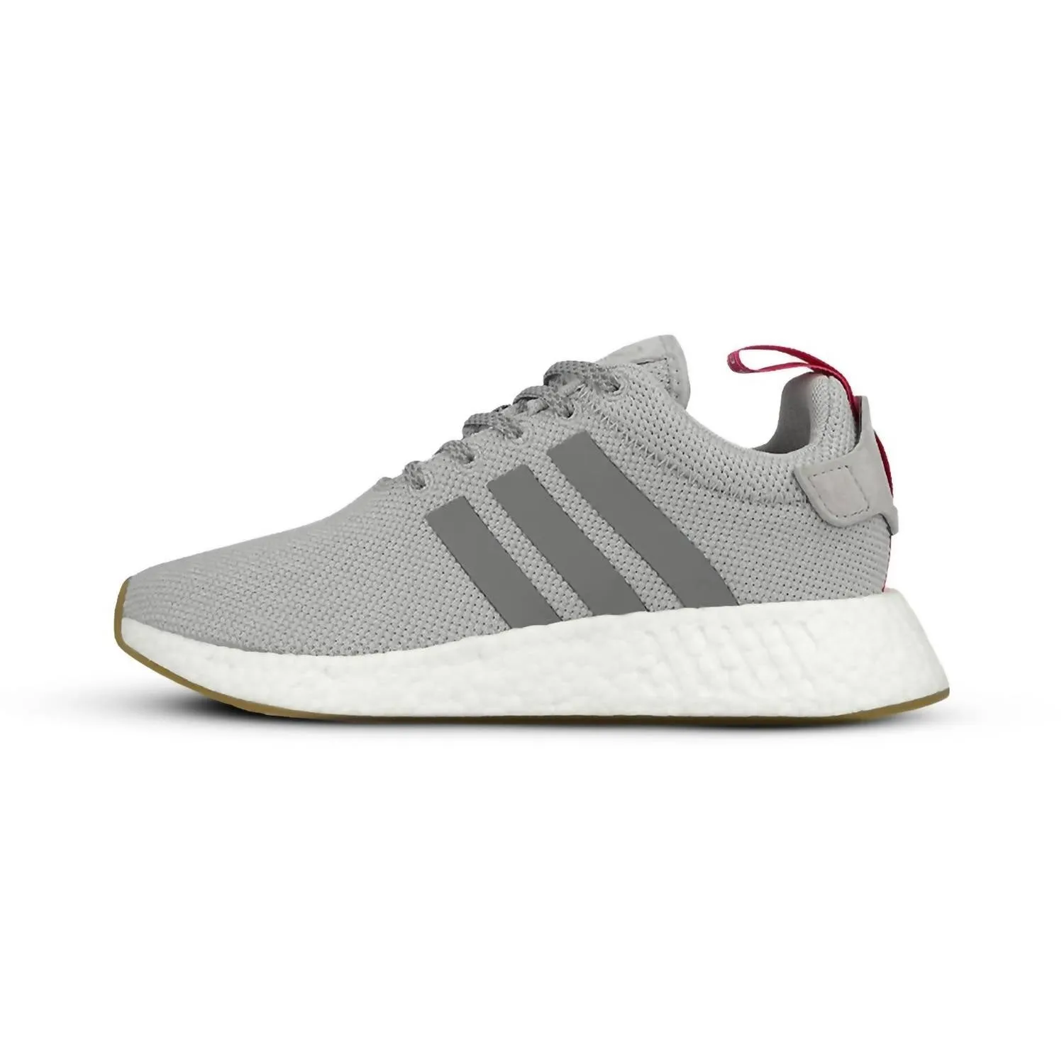 Women's Nmd R2 Running Shoes In Grey Two/grey Three/shockpink