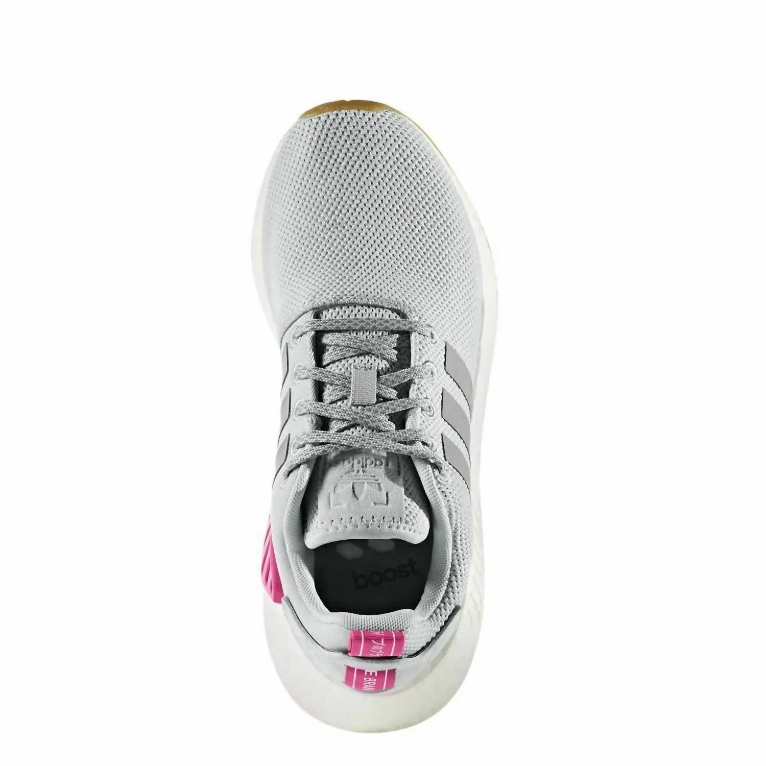 Women's Nmd R2 Running Shoes In Grey Two/grey Three/shockpink