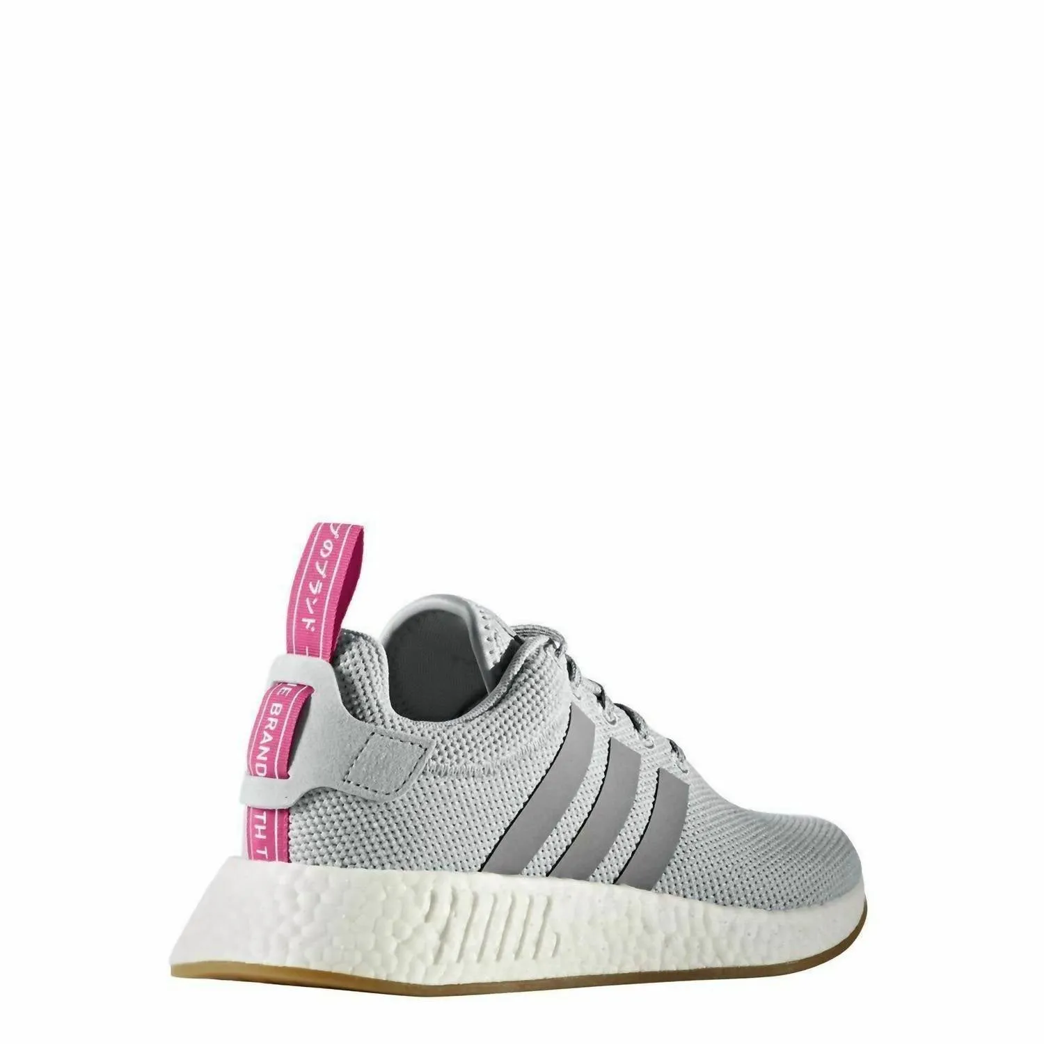 Women's Nmd R2 Running Shoes In Grey Two/grey Three/shockpink