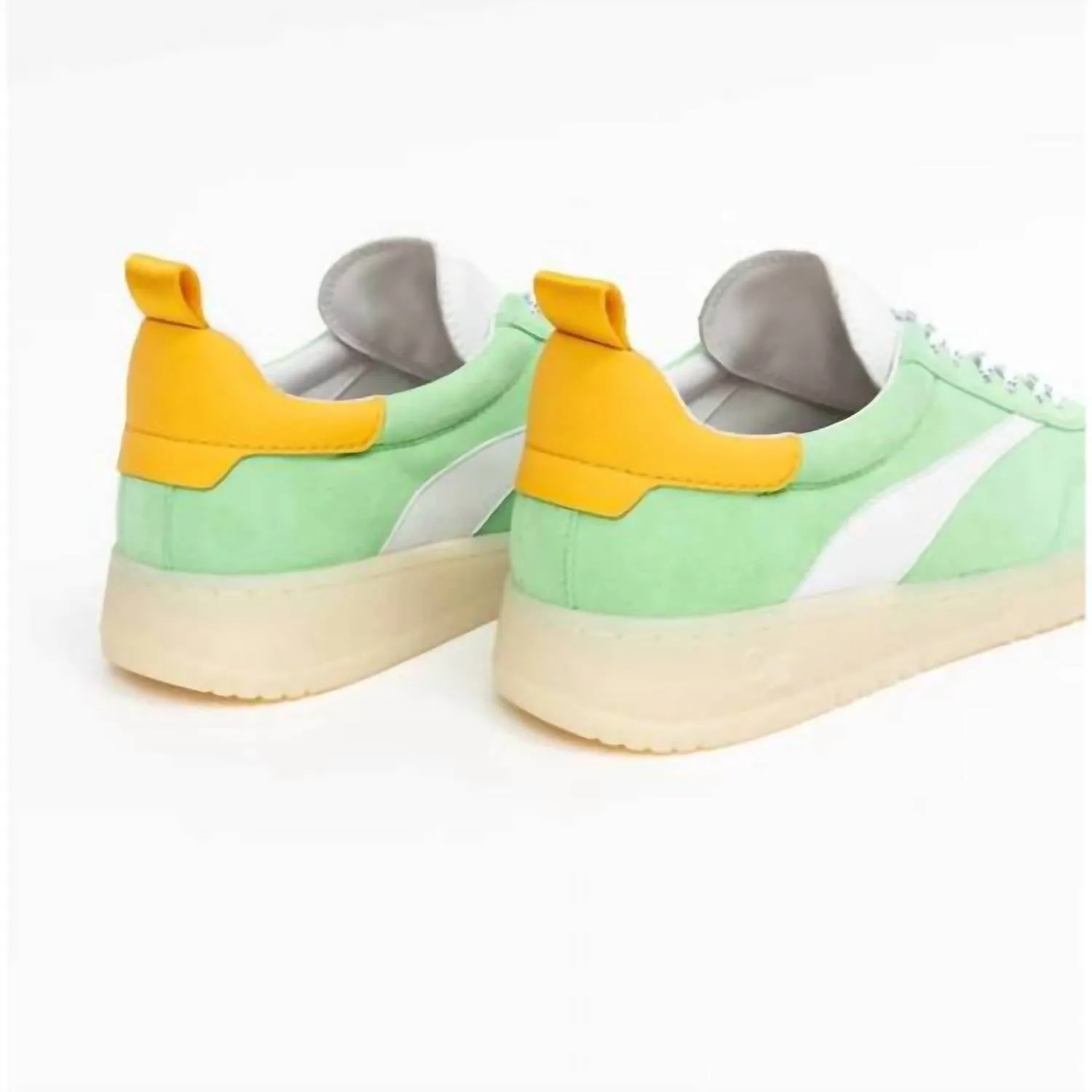 Women's Panama Sneaker In Cyber Green