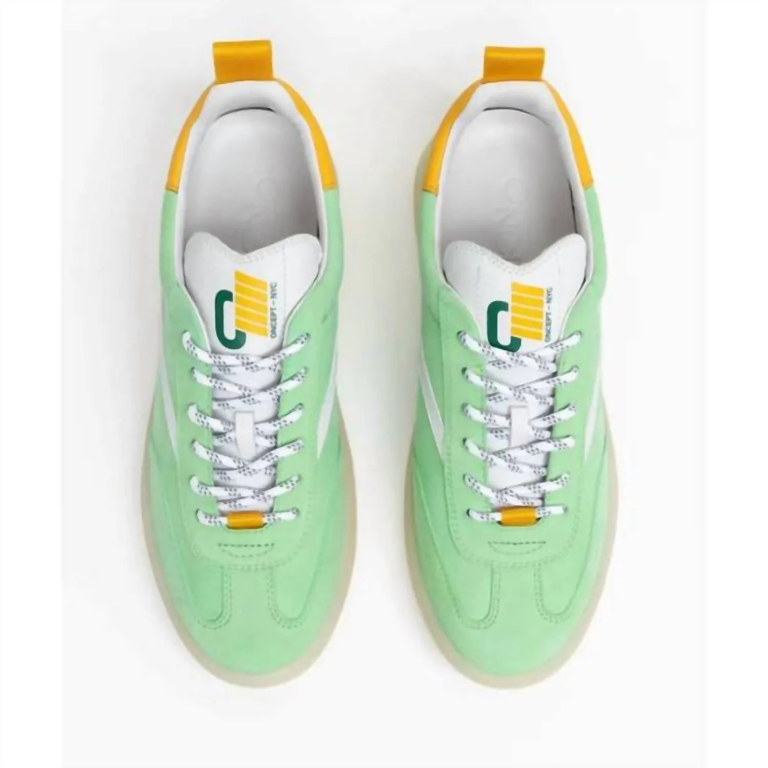 Women's Panama Sneaker In Cyber Green