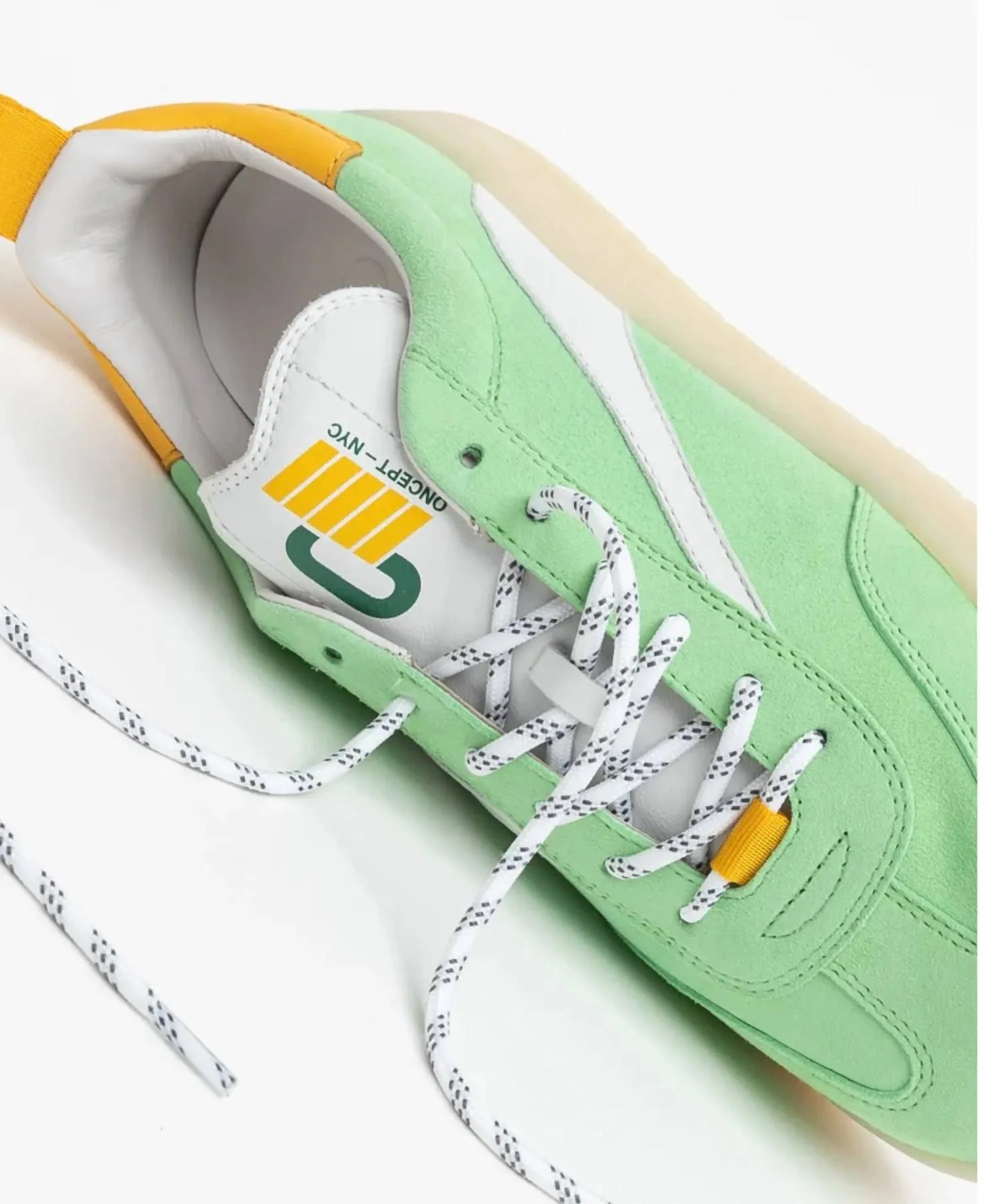 Women's Panama Sneakers In Cyber Green
