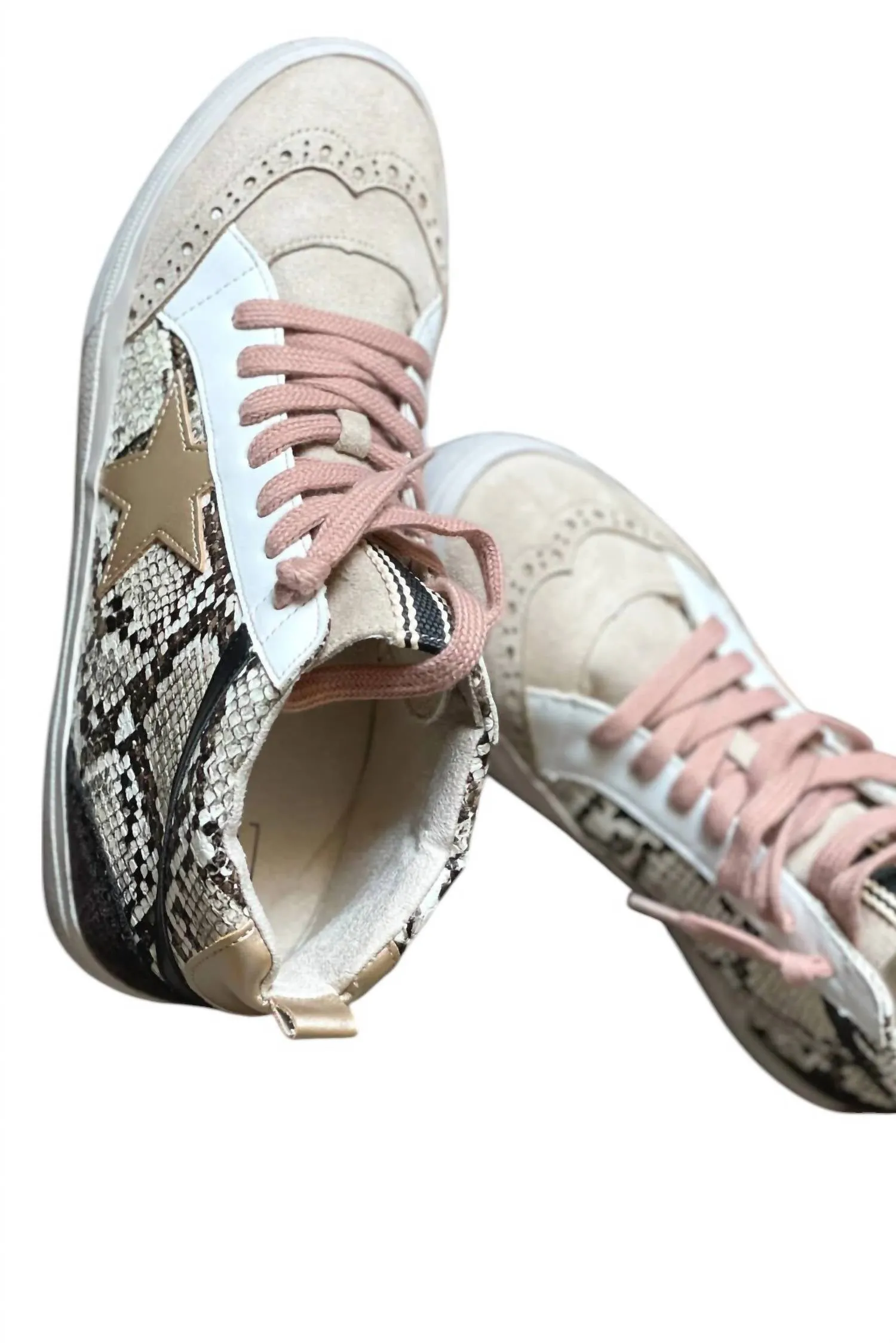 Women's Paulina Snake Sneakers In Snake Print