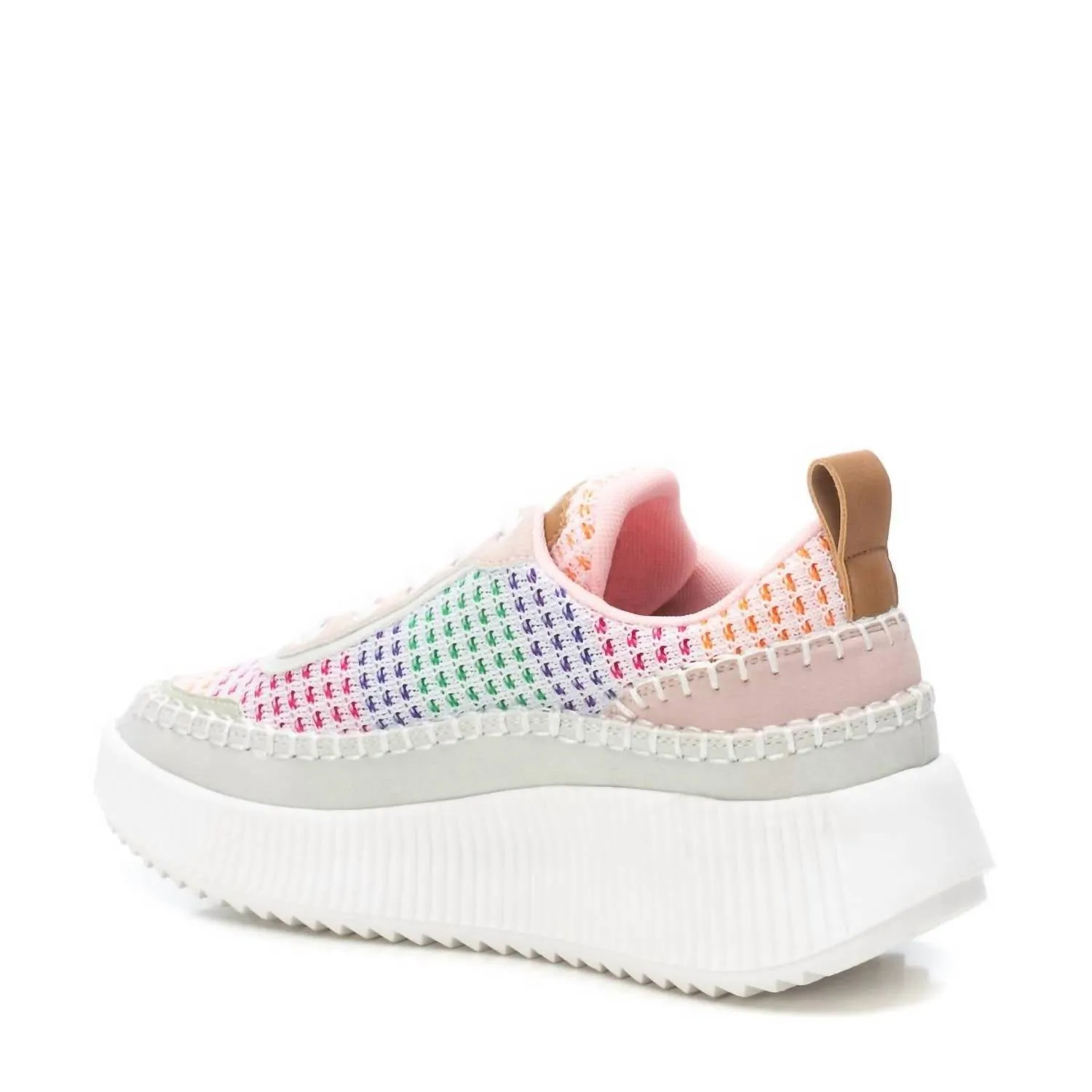 Women's Platform Sneakers In Nude