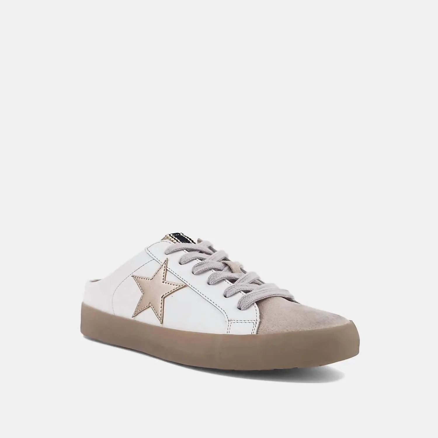 Women's Polka Sneakers In Golden