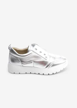 Women's Qual Platform Sneaker In Silver