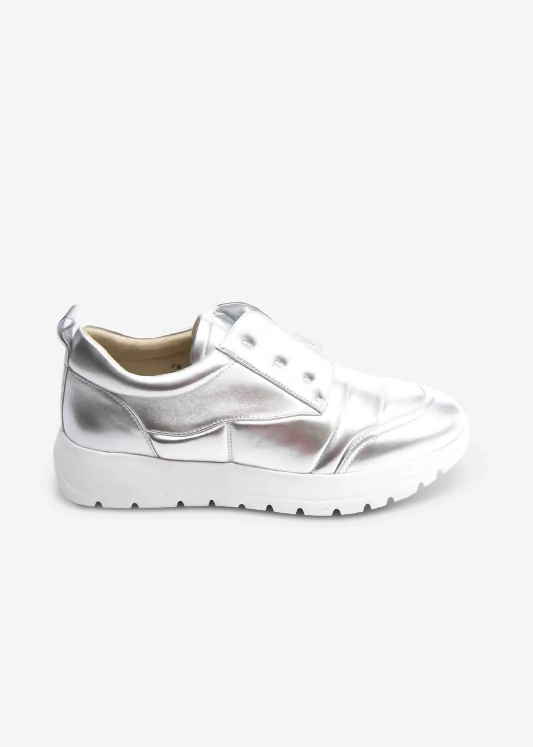 Women's Qual Platform Sneaker In Silver