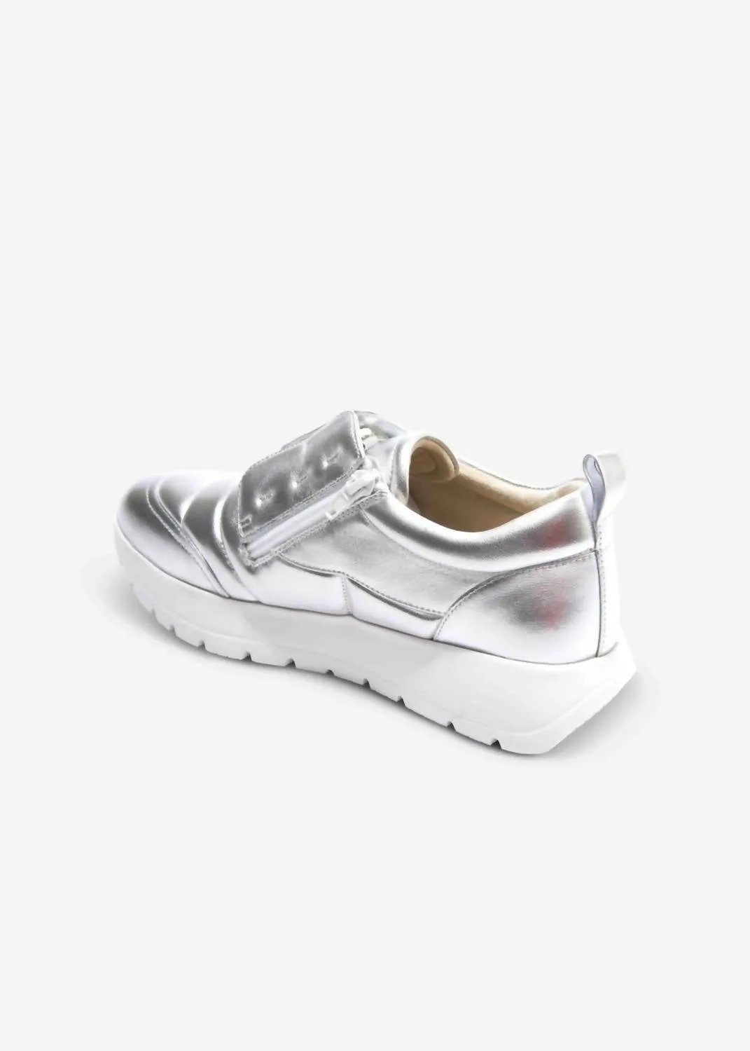 Women's Qual Platform Sneaker In Silver