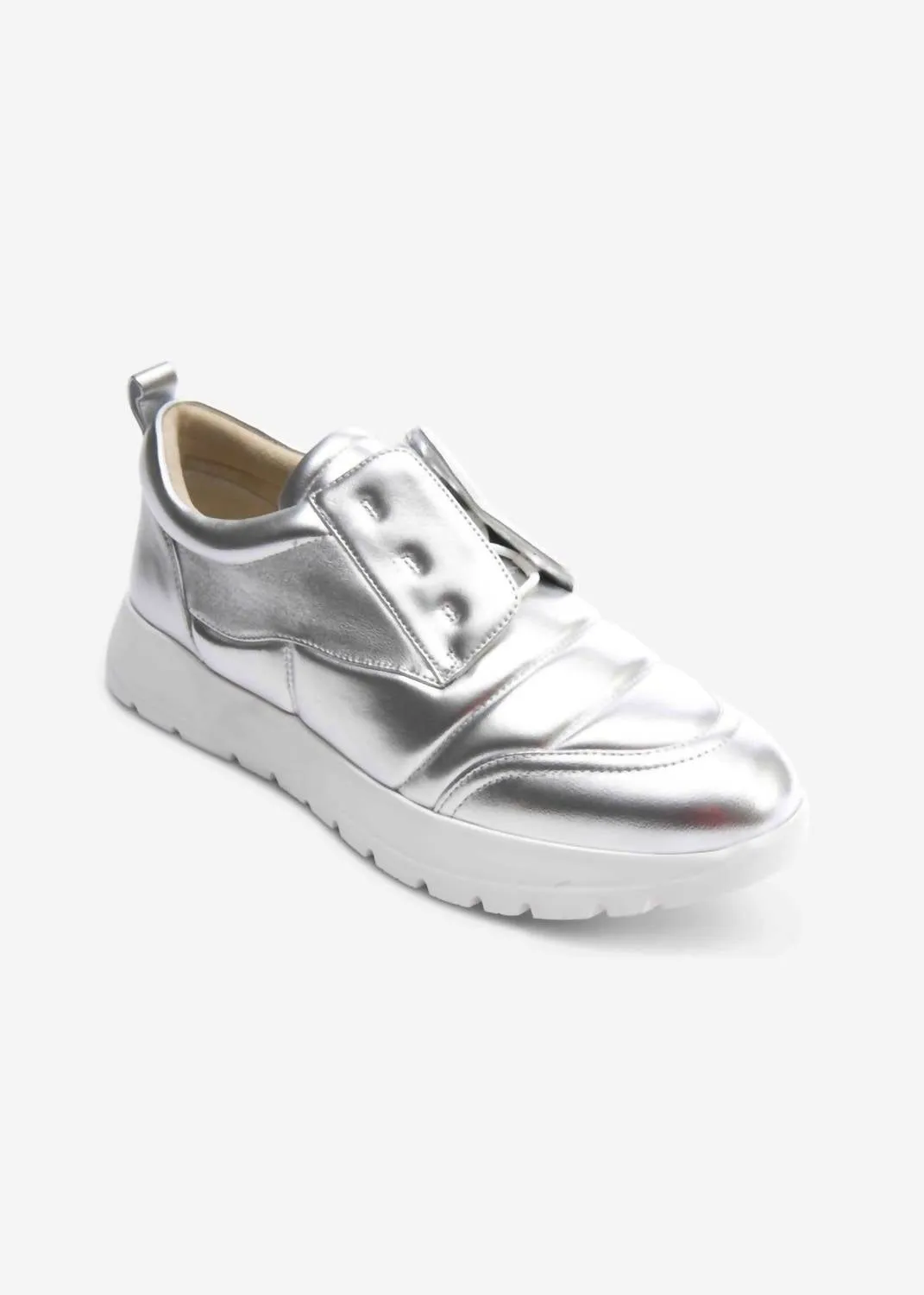 Women's Qual Platform Sneaker In Silver