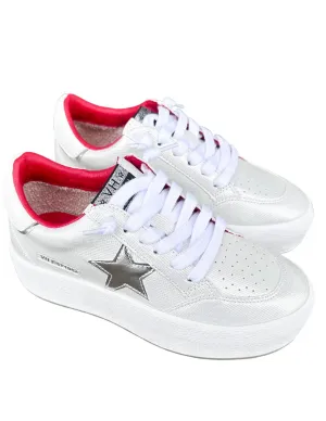 Women's Ream 10 Sneaker In White/silver/red