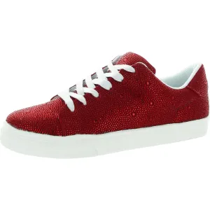 Womens Rhinestone Man Made Casual And Fashion Sneakers