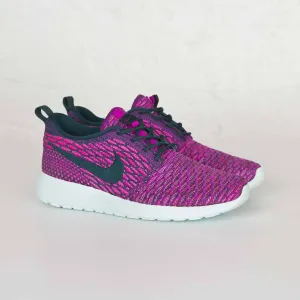 Women's Roshe One Flyknit Shoes In Dark Atomic Teal/dark Atomic Teal-Vivid Purple