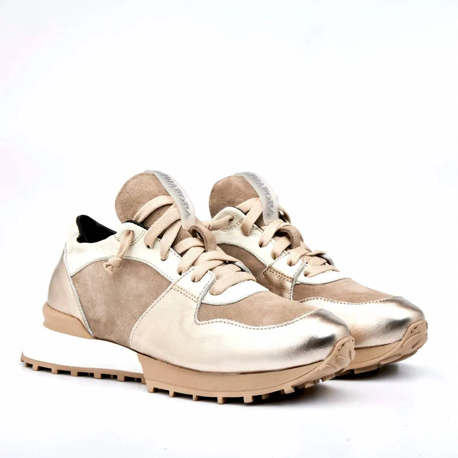 Women's Ruffle Suede Sneakers In Vanilla