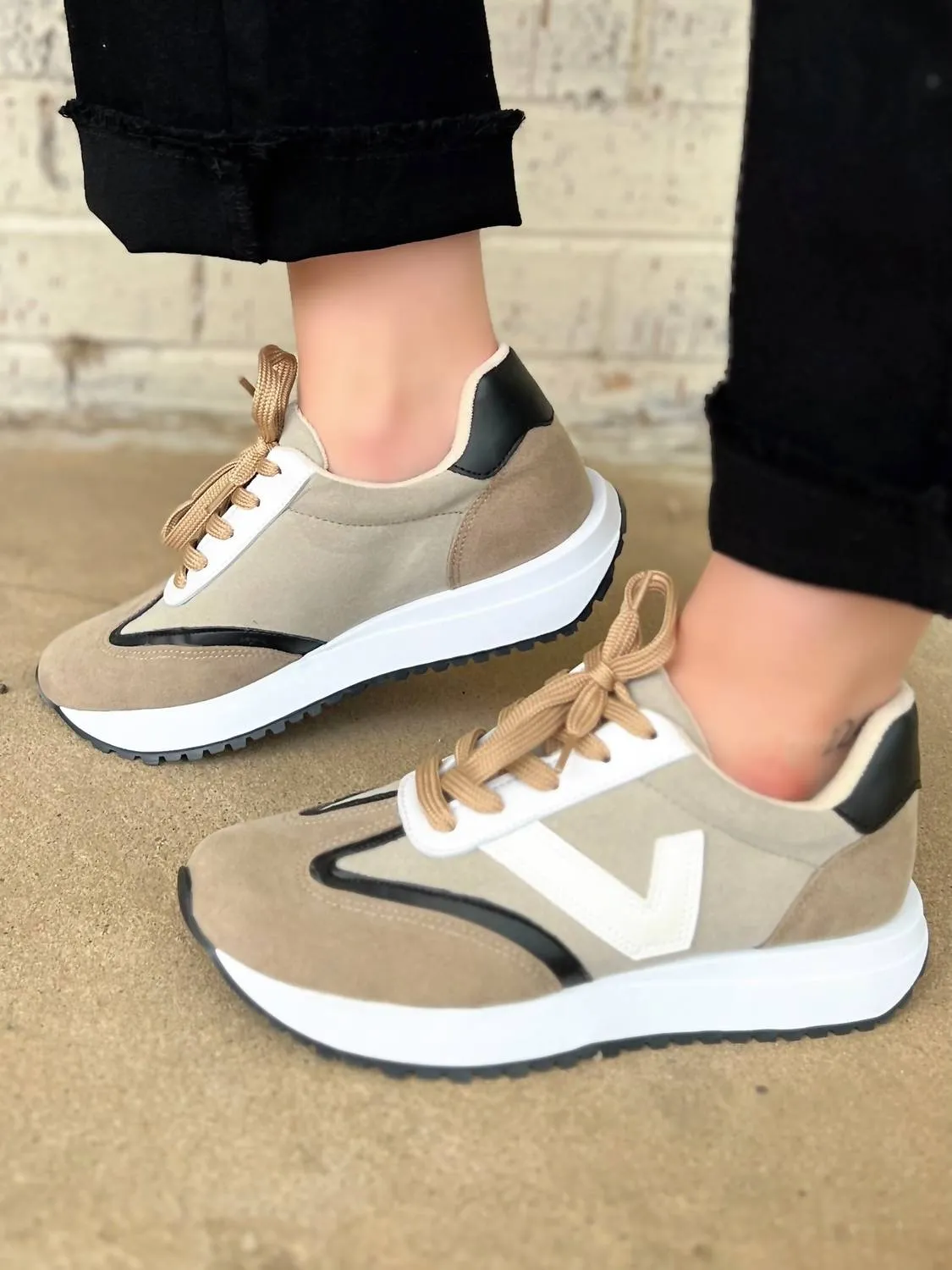 Women's She's An Ace Sneakers In Tan