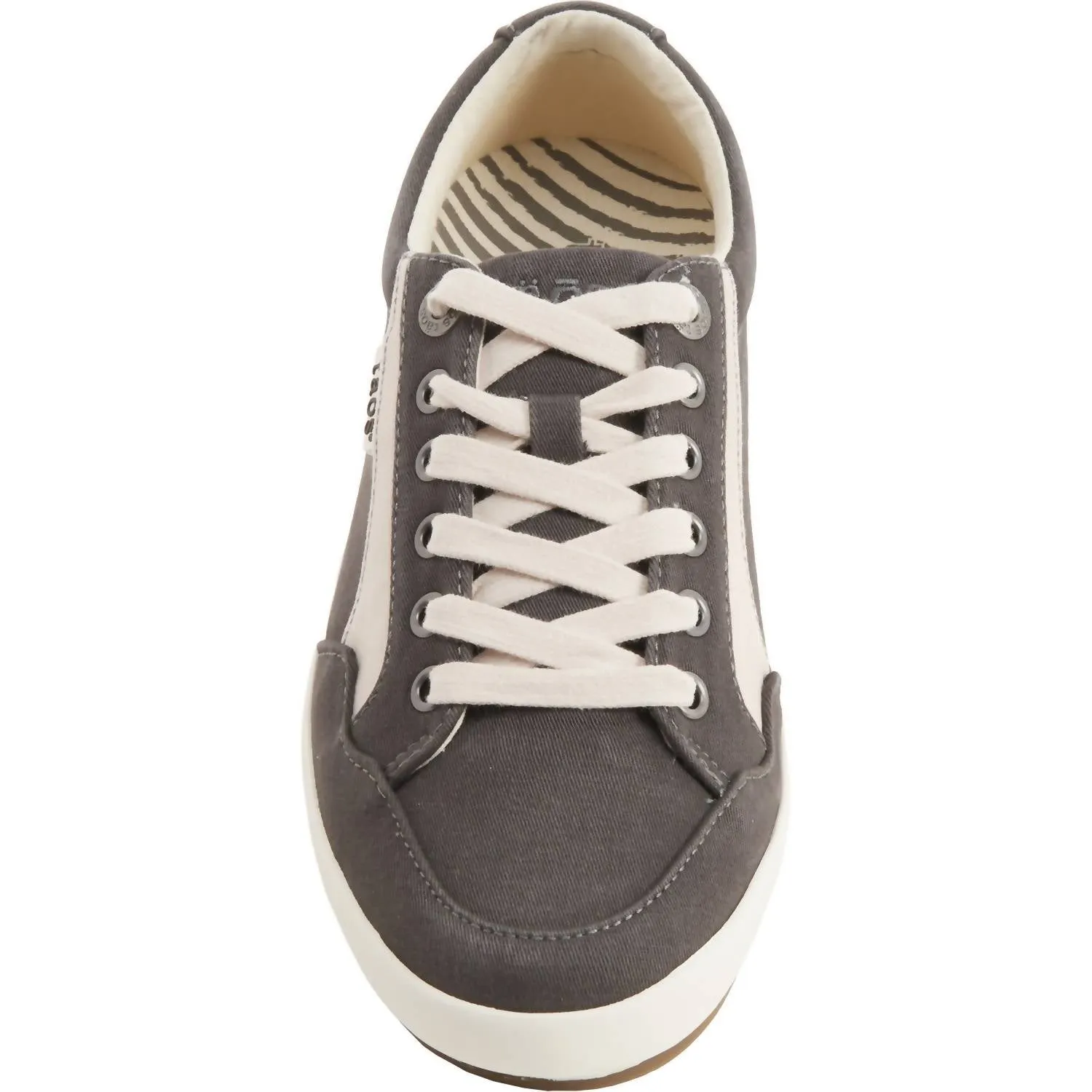 Women's Shooting Star Graphite Beige Distressed Sneaker - Medium Width
